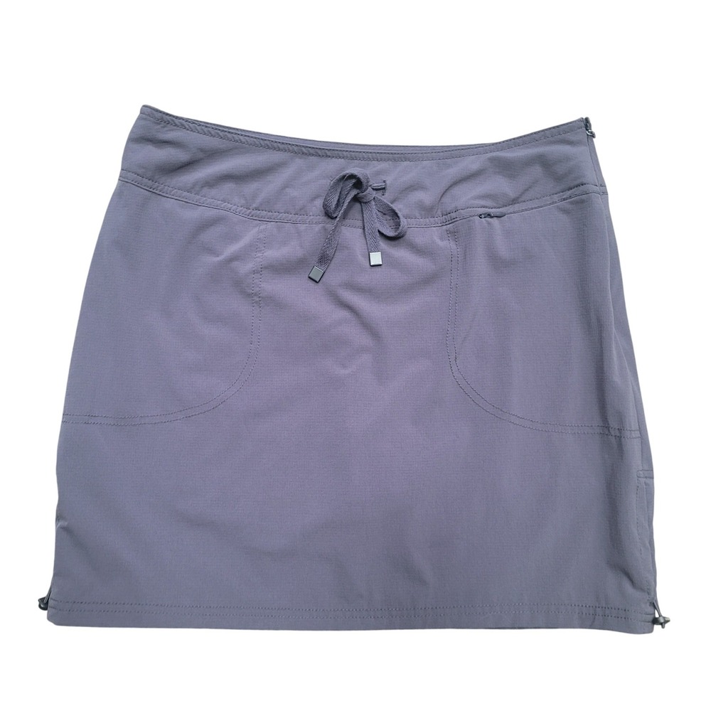 Te Verde Athletic Nylon Skirt Shorts Skort Womens Large Gray